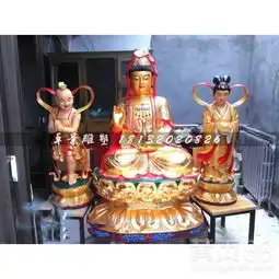 观音菩萨善财童子龙女雕塑,玻璃钢佛像雕塑-黄页88网