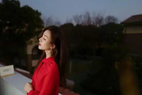 人比花娇刘诗诗新年写真红裙应景披波浪卷发风情无限