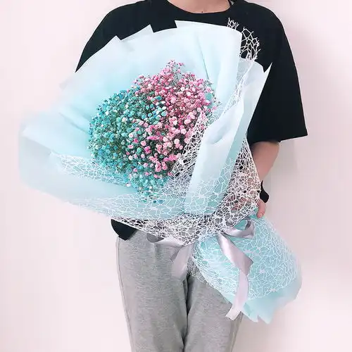 满天星花束速递干花包邮礼物真花鲜花插花家居客厅装饰摆件送爱人