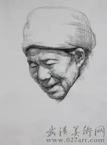 素描头像作品图片,素描人头像美术作品15.3.00327