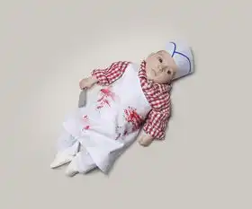 摄影师为婴儿拍超萌职业装照