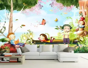卡通儿童房3d唯美儿童房背景墙壁画图片设计素材高清psd模板下载119.81mb儿童房背景墙大全