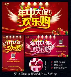 年中大促欢乐购海报展板图片素材psd设计图下载其他海报创意海报大全编号12108442