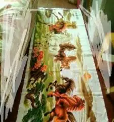 马到成功十字绣
