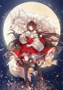 动漫素描图片狐仙狼人