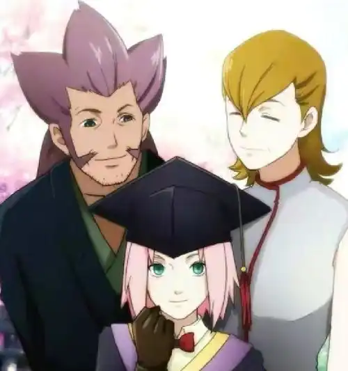 火影忍者忍者学校毕业照,鸣人一家诠释幸福,雏田一家略显凄凉