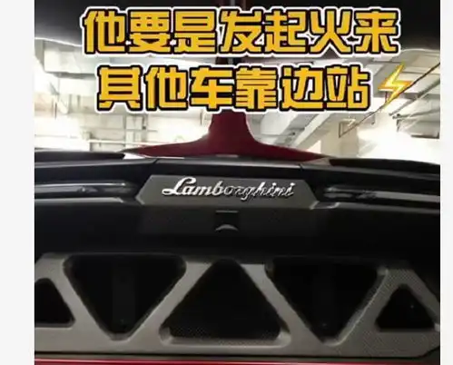 兰博基尼毒药现身上海,配4个保镖,法拉利车主看了很紧张