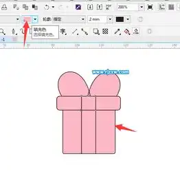 礼品标签图案怎么用cdr软件设计