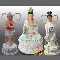 河南善财龙女观音邓州云峰佛像雕塑厂家直销来图来样订做寺庙佛像摆件-黄页88网