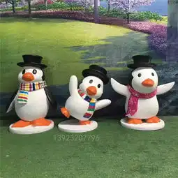 佛山圣诞主题玻璃钢雕塑雪人卡通娃娃雕塑-黄页88网
