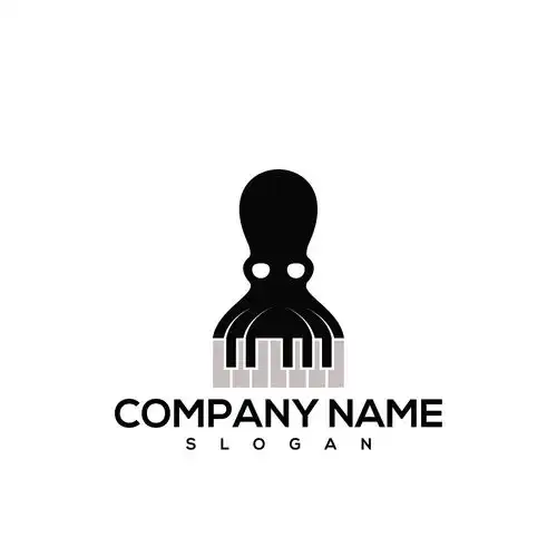 异形同构有趣音乐logo标志