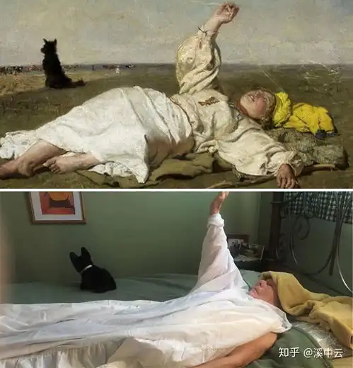 81岁老太模仿世界名画及经典电影剧照