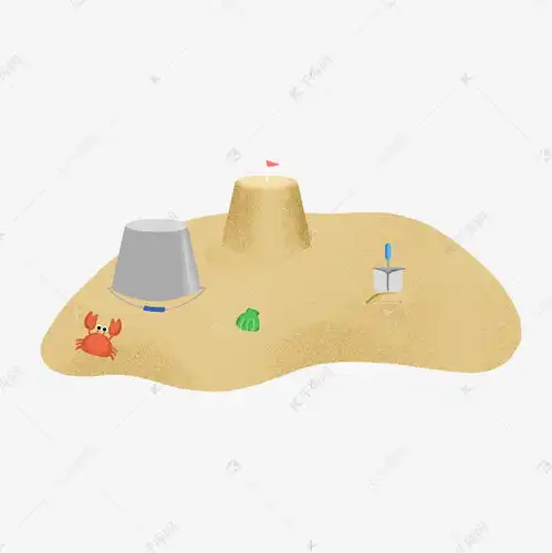 沙滩雕塑卡通下载素材图片免费下载千库网