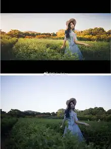 photoshop调色调出电影艺术效果的外景人像照片教程
