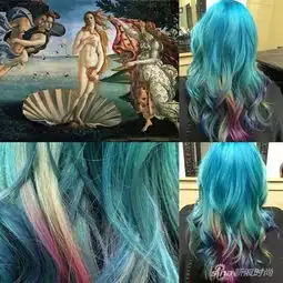 发型师把头发变画板模仿名画神似度百分百