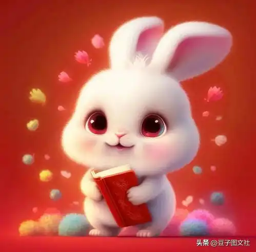 红红火火兔子图片,适合当头像