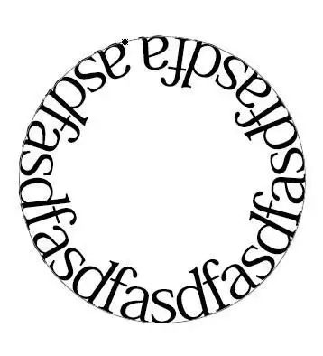 ps圆形路径写文字,写在内圆上和外圆上是怎么设置的