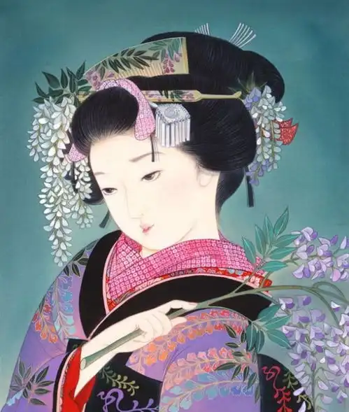 复古日本美女画,美艳至极