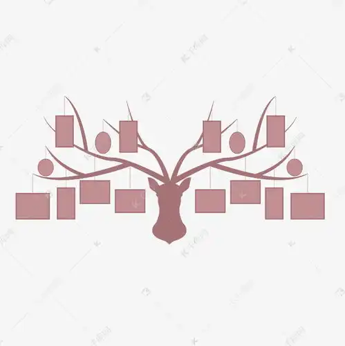 麋鹿照片墙装饰素材图片免费下载千库网
