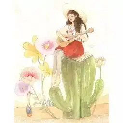 关于一个女生的生活的日系风格插画作品,喜怒哀乐尽在其中