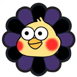 一套鹦鹉兄弟七彩太阳花头像