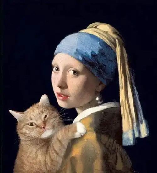 随便玩玩,却被7500万网友围观这只进了世界名画的橘猫,不简单